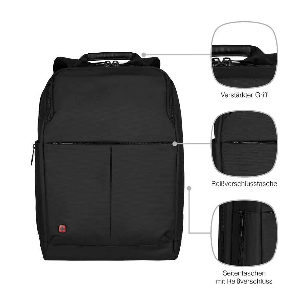 Рюкзак для ноутбука Wenger RELOAD 601070 16" 16 л Black, фото №6 Рюкзак для ноутбука Wenger RELOAD 601070 16" 16 л Black, фото №6