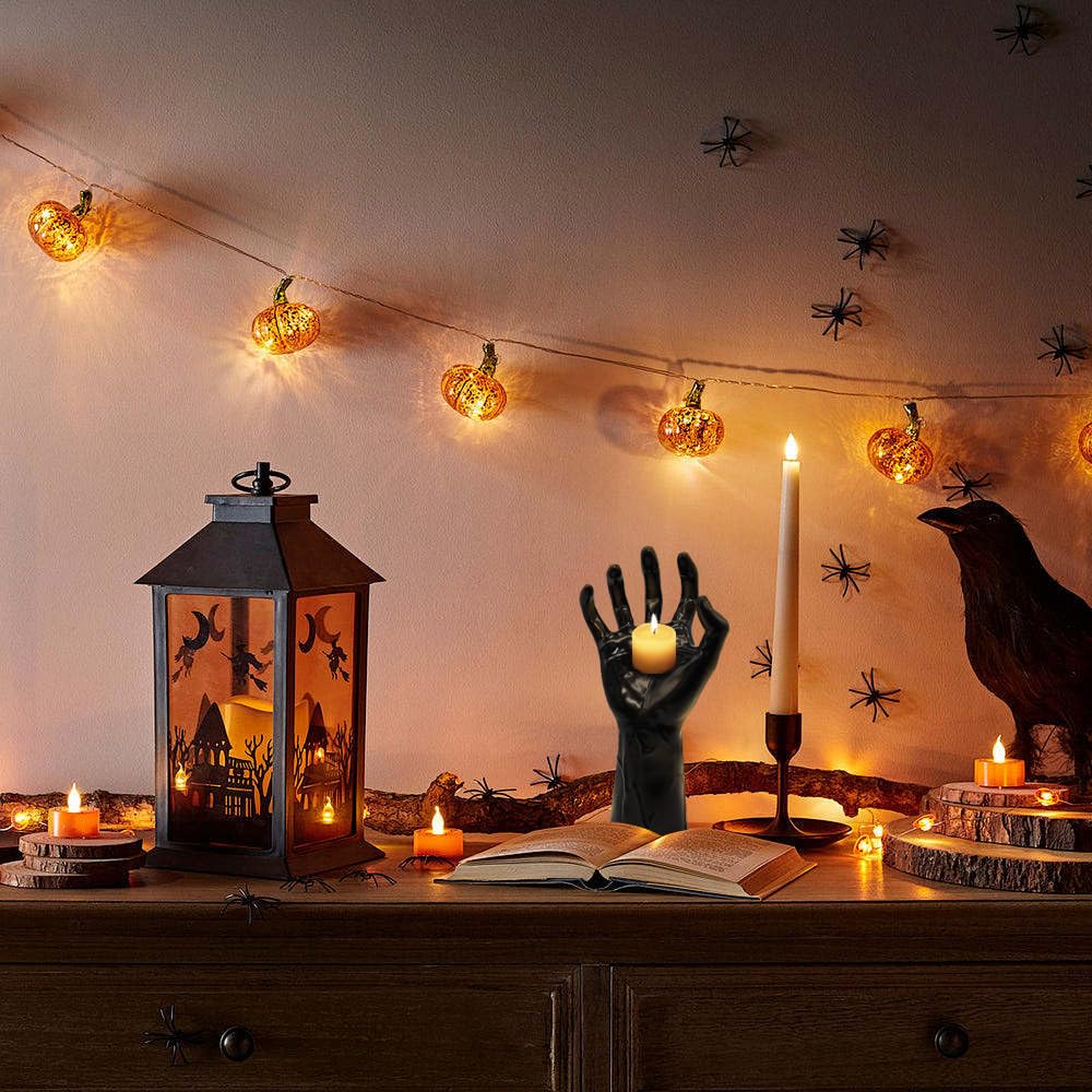 Подсвечник Ghost Hands Halloween Scary Skeleton Gothic Vintage для Хэллоуина Декор для стола Спальни Вечеринок 02, фото №3 Подсвечник Ghost Hands Halloween Scary Skeleton Gothic Vintage для Хэллоуина Декор для стола Спальни Вечеринок 02, фото №3