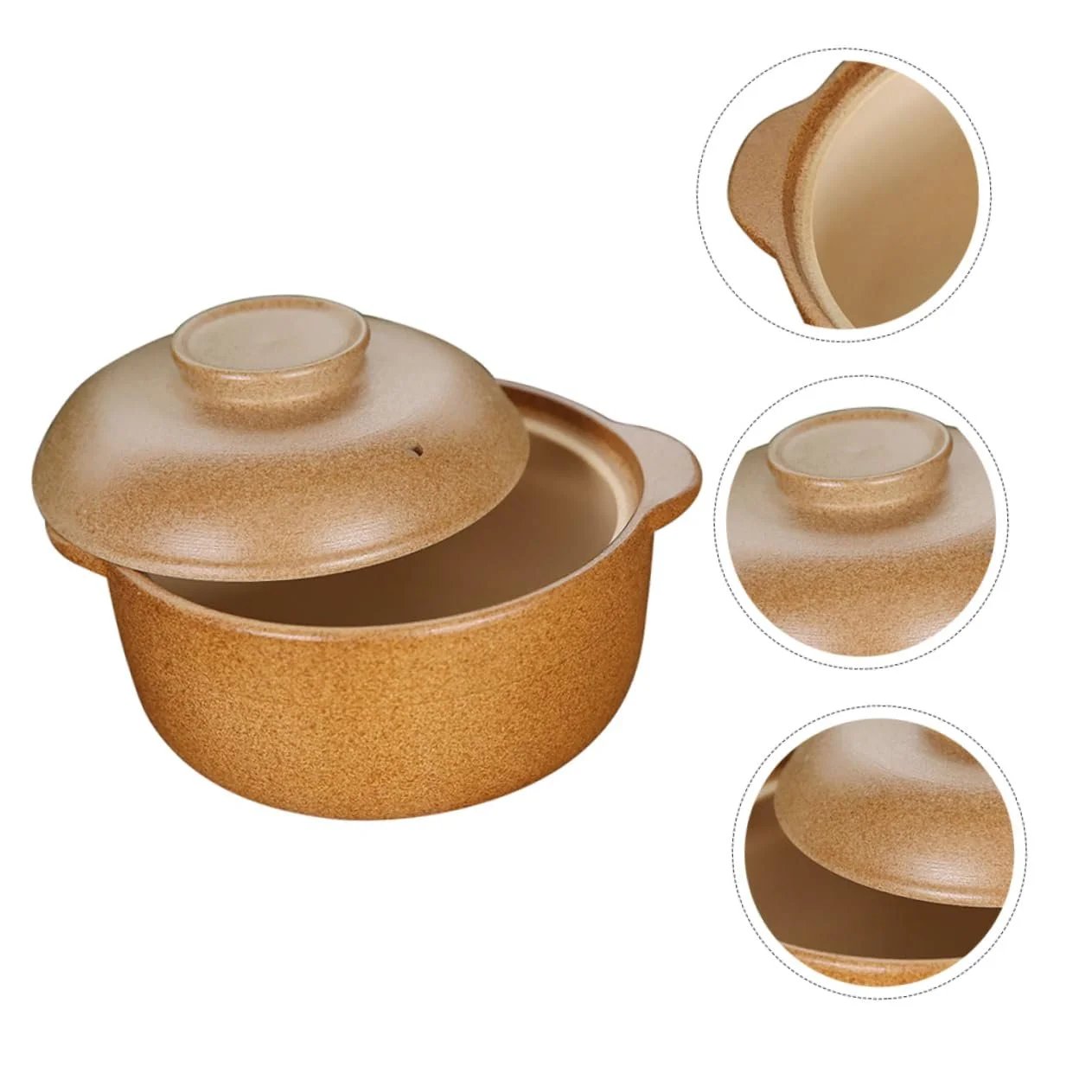 Кастрюля-жаровня VALICLUD Керамическая для запекания и тушения Термостойкая, фото №2