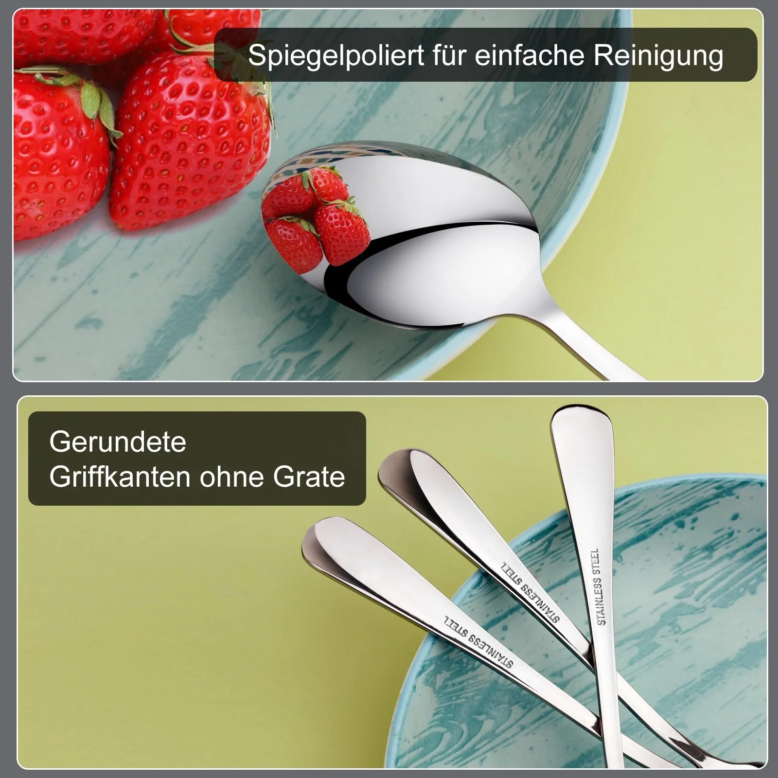 Ложки чайні, 8 шт, 18.5 см, фото №3