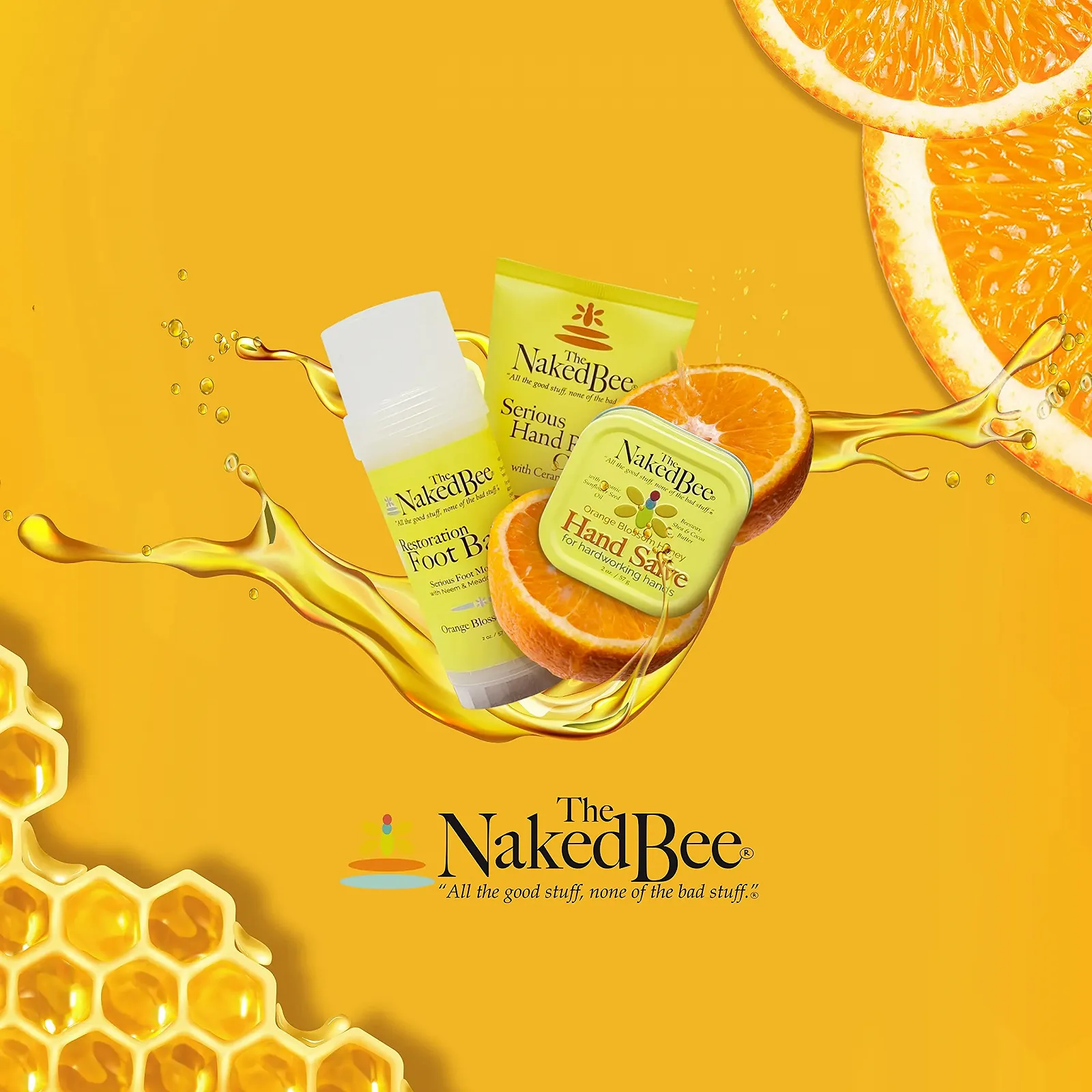 Крем для рук The Naked Bee Orange Blossom Honey Serious Repair 96 мл, фото №8