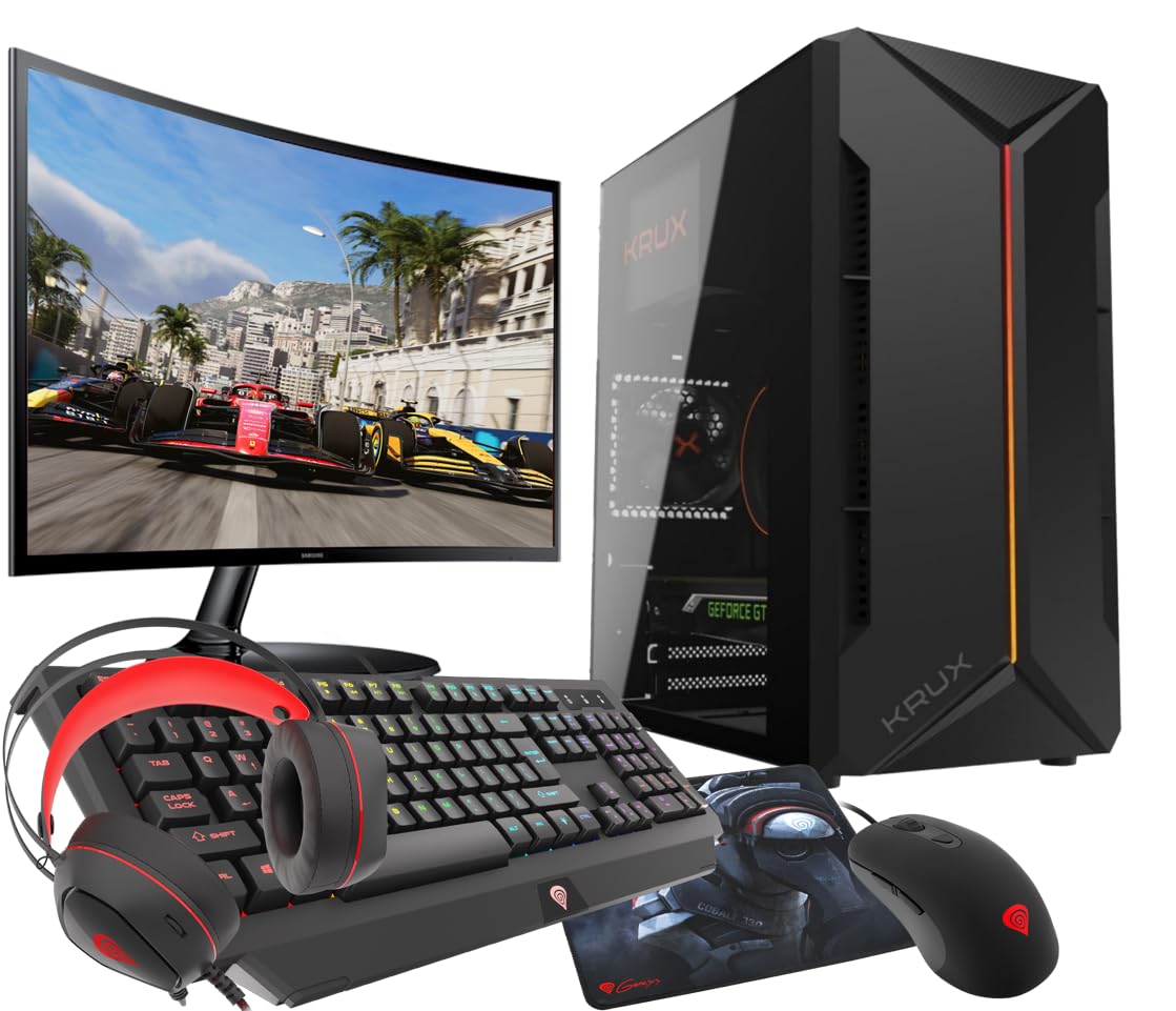 ПК Gaming Комплект Ryzen 7 5700G 32GB RX Vega SSD 1TB Win 11 LCD 24 дюйми, фото №1