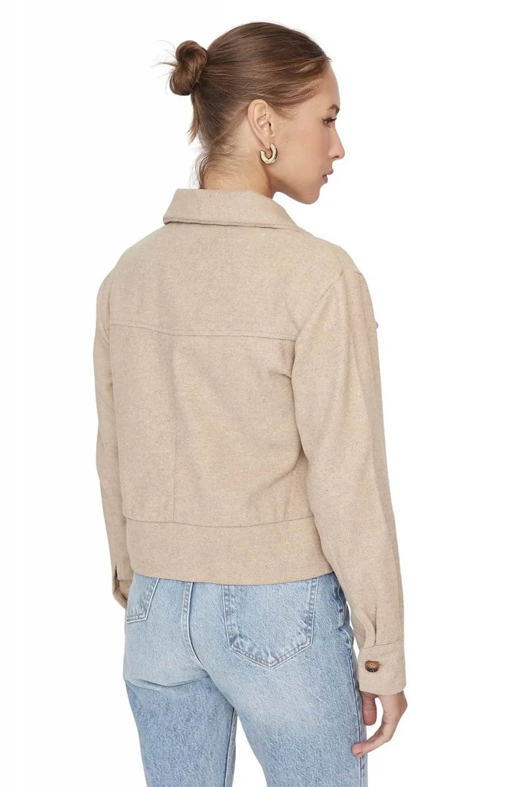 Жакет TRENDYOL Basic Regular однотонный, фото №6 Жакет TRENDYOL Basic Regular однотонный, фото №6