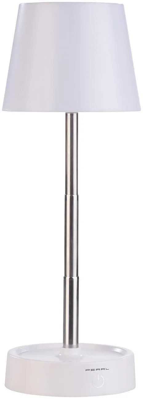 Настільна лампа PEARL Телескопічна Акумуляторна Диммована 80 лм 1200 мАг USB-C Біла, фото №9