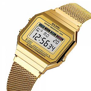 Годинник Skmei 1660GD Золотий synthetic.ua - Фото 1
