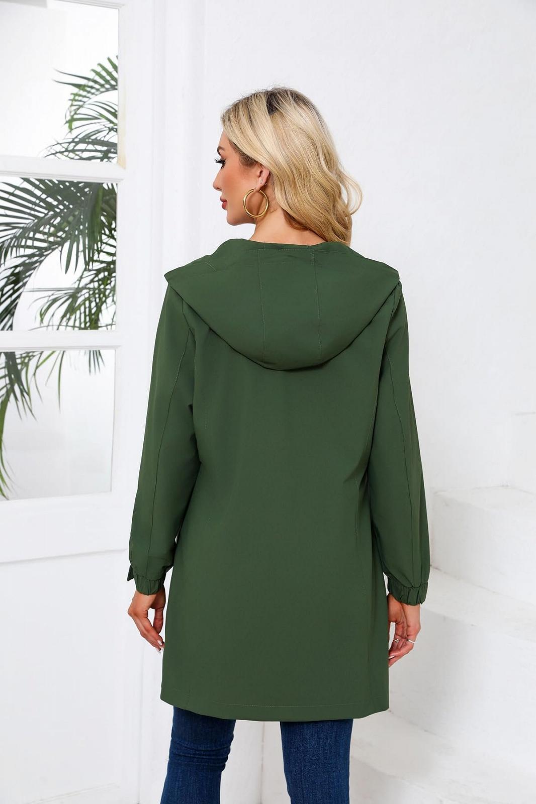 Куртка GITVIENAR Жіноча спортивна для активного відпочинку з капюшоном, довгими рукавами, водонепроникна, вільного крою, вітрозахисна, фото №4 Куртка GITVIENAR Жіноча спортивна для активного відпочинку з капюшоном, довгими рукавами, водонепроникна, вільного крою, вітрозахисна, фото №4