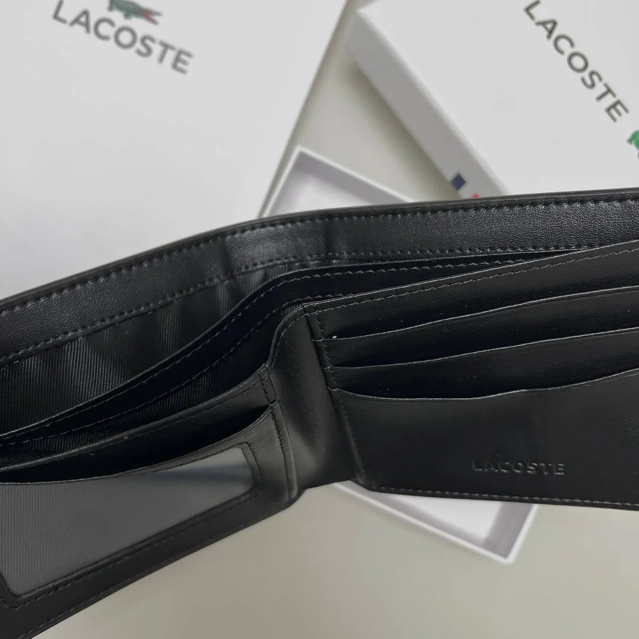 Гаманець чоловічий шкіряний Lacoste, фото №5