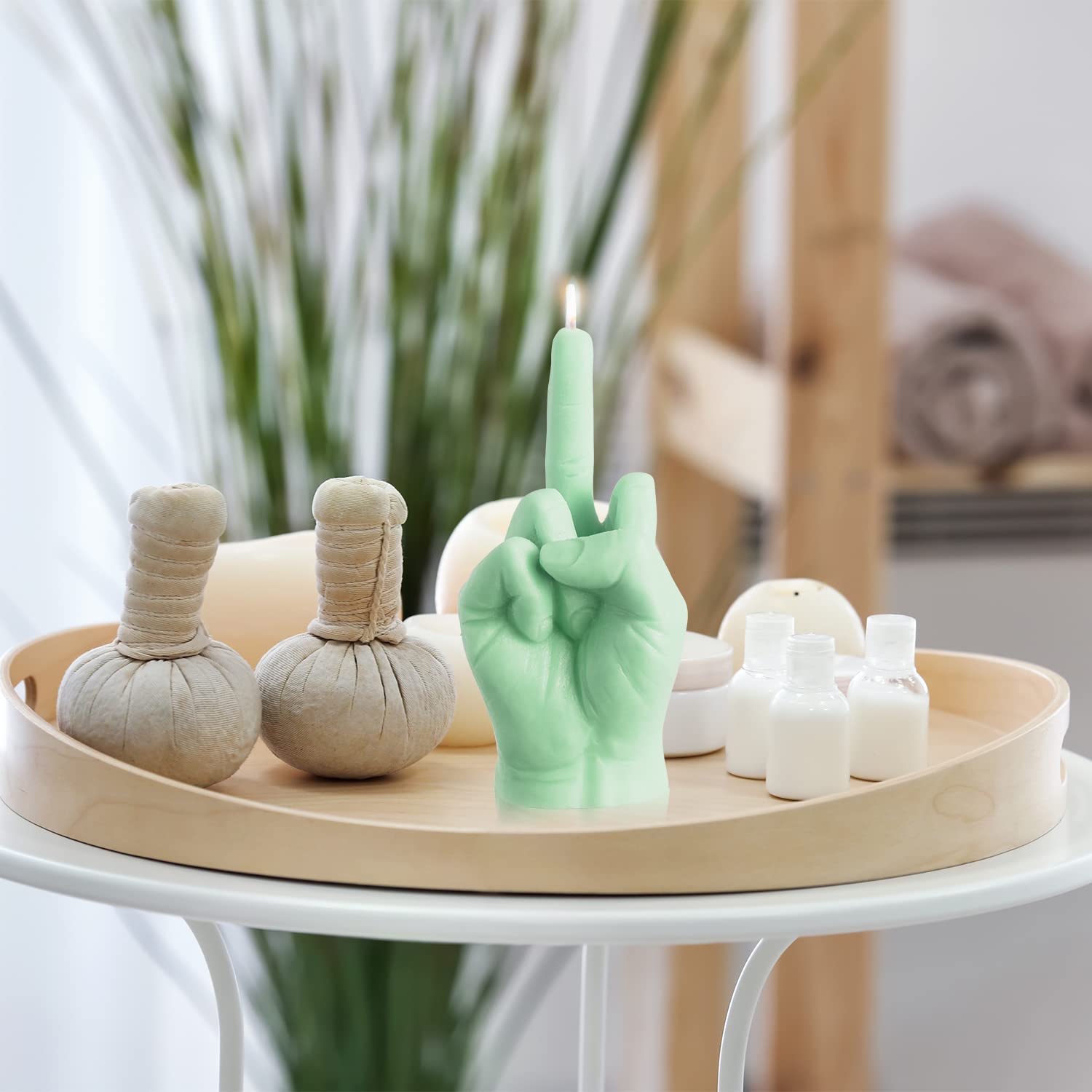 Свеча GROBRO7 Gesture Fragrance Natural Soy Wax Pine Incense Sticks Зеленая, фото №4
