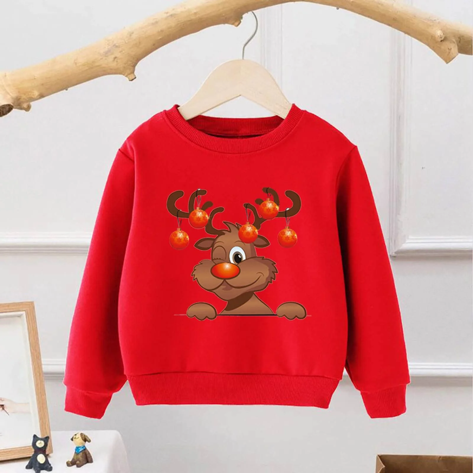 Рождественский джемпер для мальчиков Детский свитшот для девочек Рождественский джемпер с круглым вырезом Рождественский наряд Рождественский олень Рубашки с длинными рукавами Рождественская одежда Рождественские подарки, фото №2 Рождественский джемпер для мальчиков Детский свитшот для девочек Рождественский джемпер с круглым вырезом Рождественский наряд Рождественский олень Рубашки с длинными рукавами Рождественская одежда Рождественские подарки, фото №2