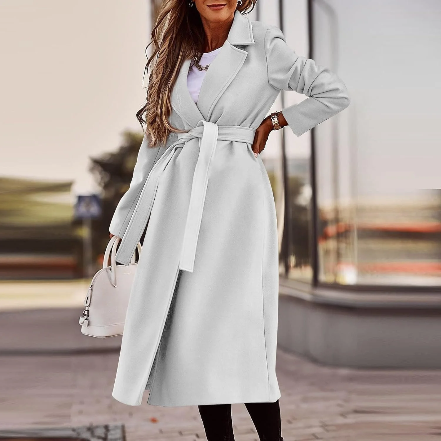 Пальто Youning Зимнее Женское Длинное, фото №3