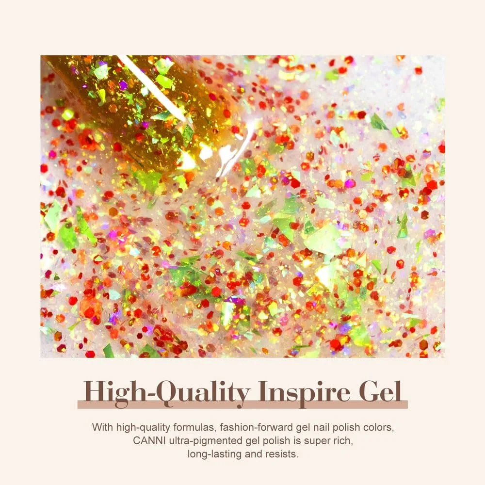 Гель-лак CANNI Glitter 13031JK, фото №7