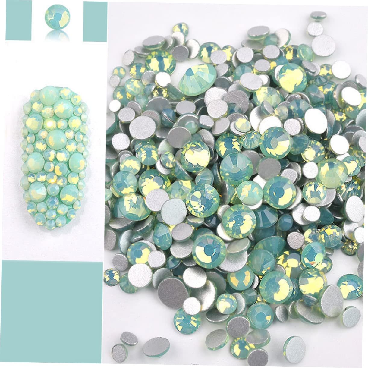 Стрази для нігтів Healeved, скляні, різнокольорові, аксесуари для манікюру, фото №3 Стрази для нігтів Healeved, скляні, різнокольорові, аксесуари для манікюру, фото №3