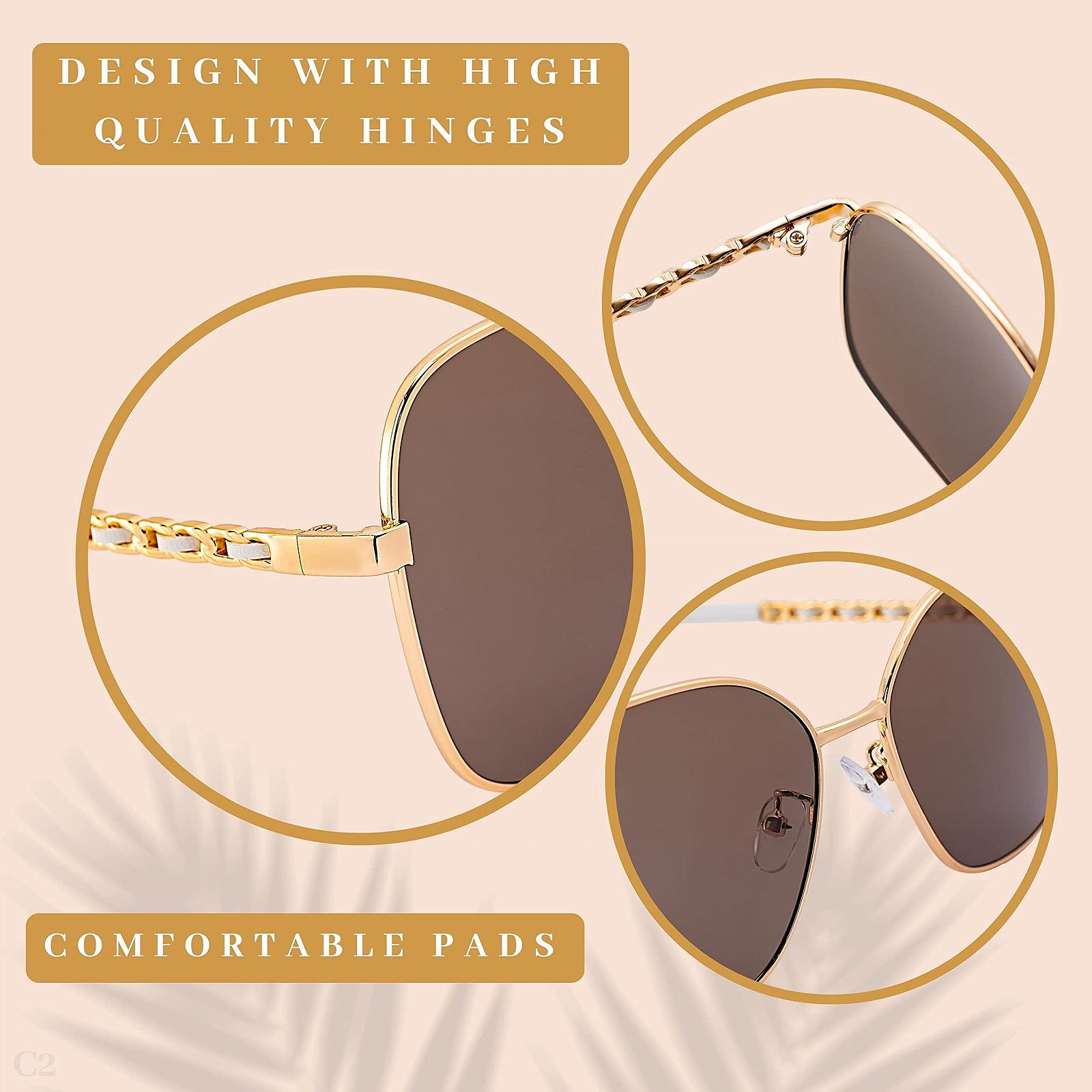 Солнцезащитные очки Квадратные Металлические Модные 100% UVA CE Защита, фото №7