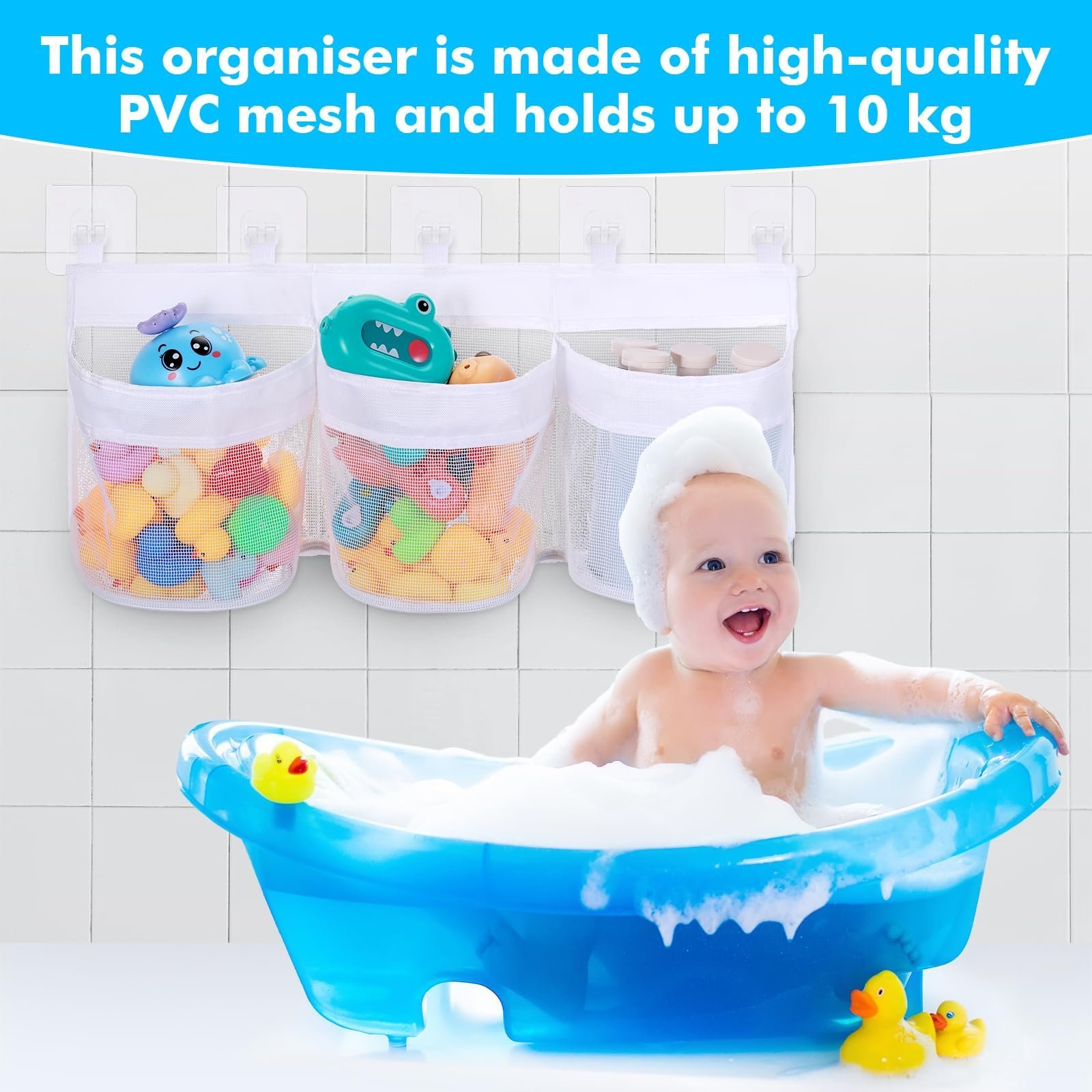 Сумка для зберігання іграшок для ванни Huiguli A-KB, фото №4