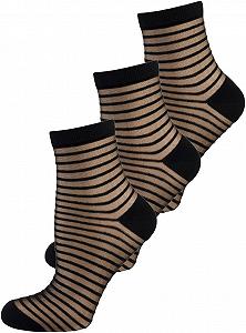 Носки Nur Die 3 пары, полосатые, большой размер - Фото 1