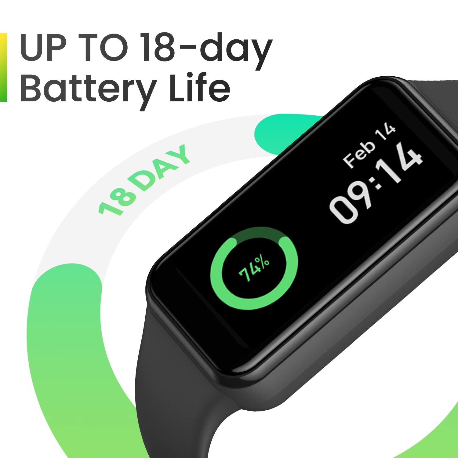 Фитнес-браслет Amazfit Band 7 с функцией Always-On Display, до 18 дней автономной работы, 24-часовой мониторинг сердечного ритма и SPO₂, водонепроницаемость 5 ATM, 120 спортивных режимов, фото №3