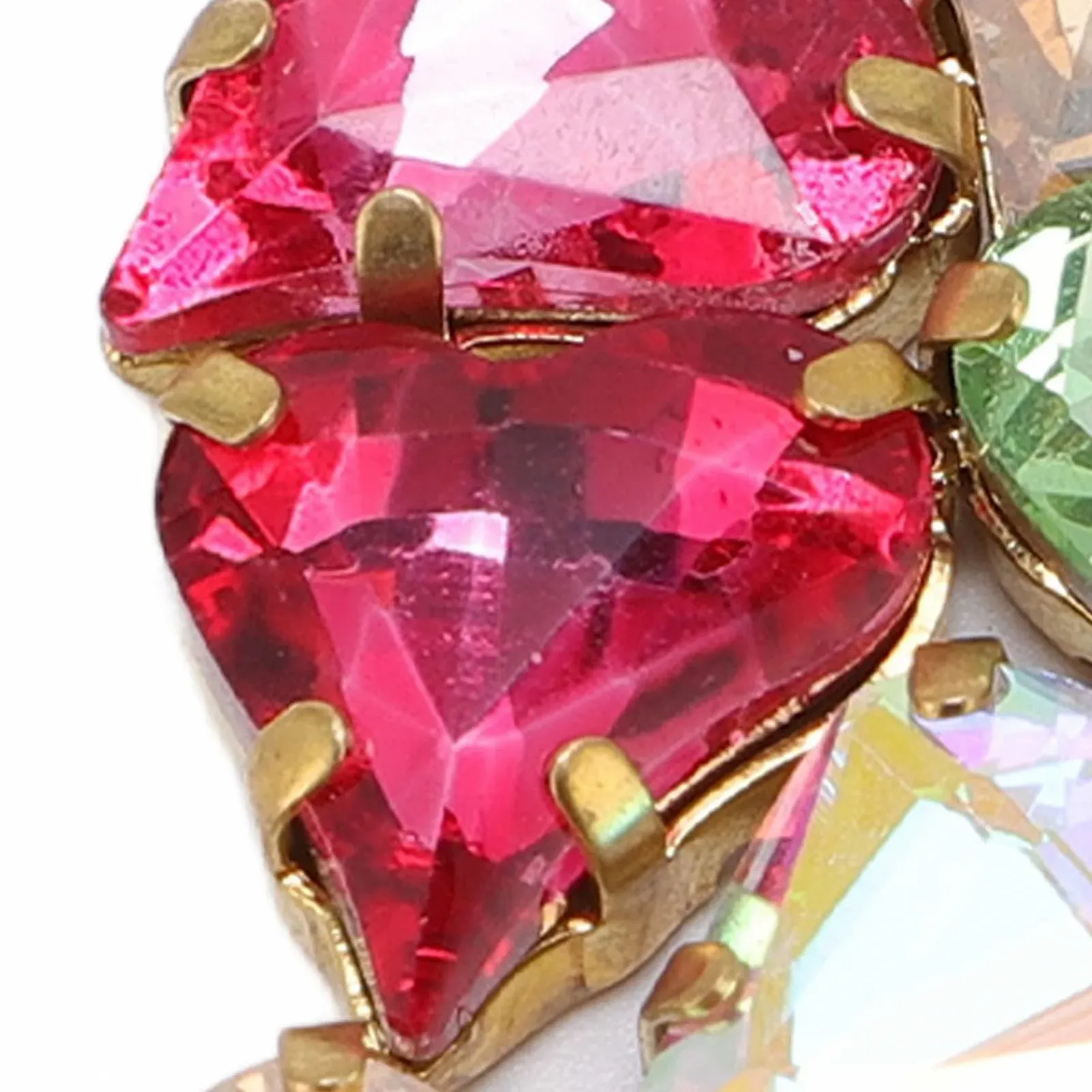 Стразы Стекло Сердце Витое TOPINCN 10 шт., фото №5