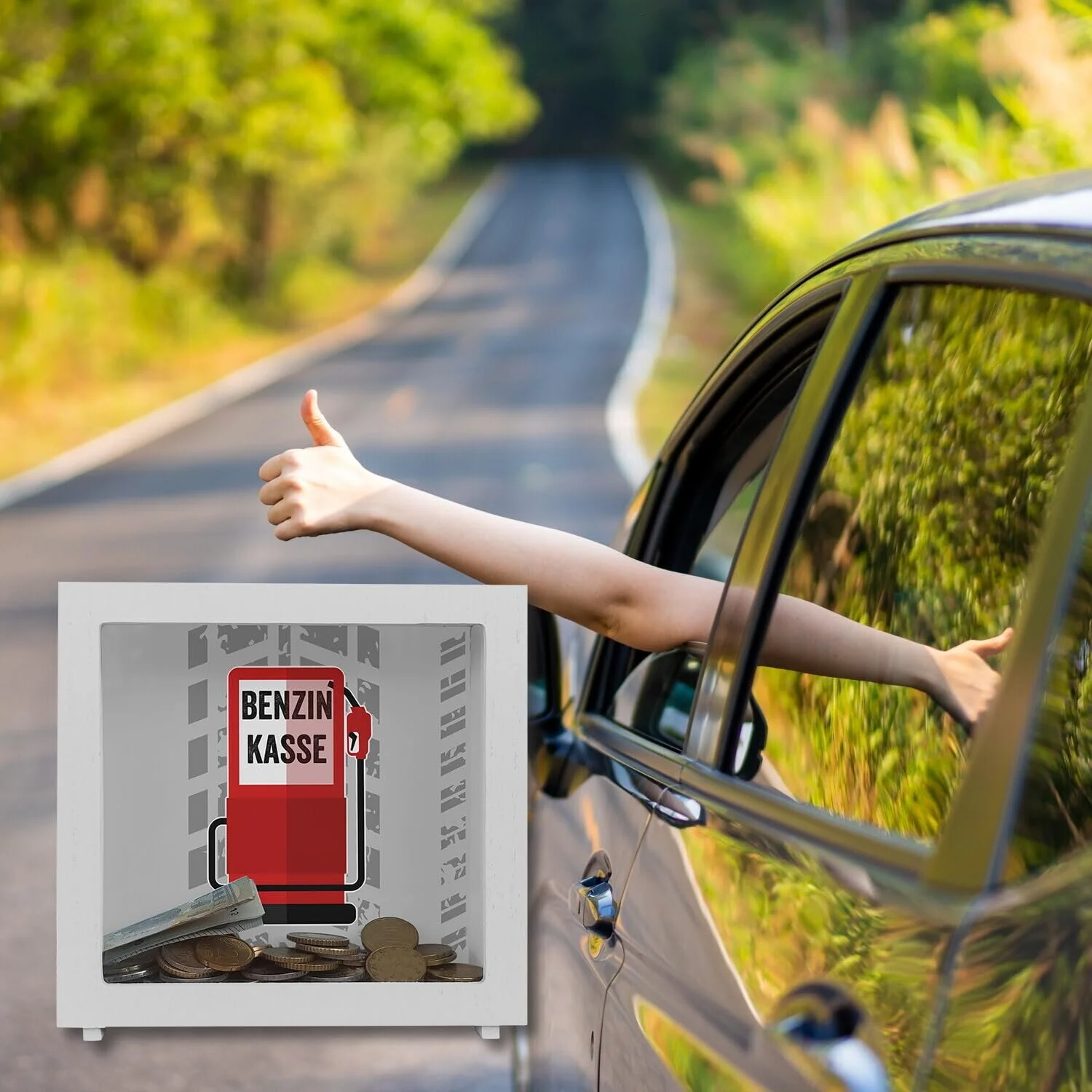 Скарбничка дерев'яна Petrol Pump Frame, фото №5