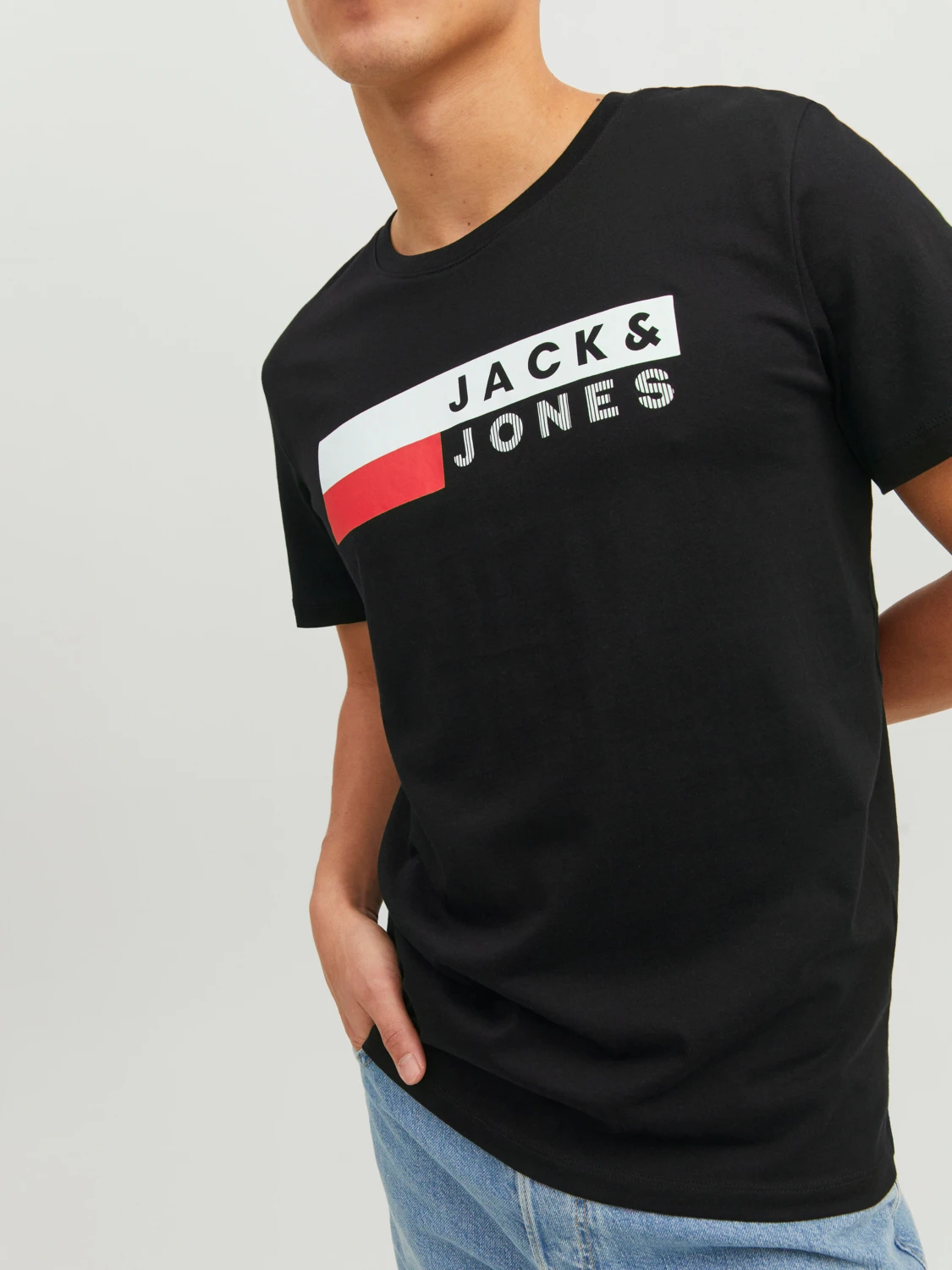 Футболка Jack & Jones LOGO TEE SS O-NECK NOOS 12151955 Черный M, фото №4