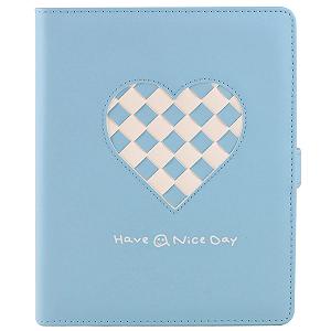Фотоальбом Phoebe 256 Bag PU Heart Braid Blue - Фото 1