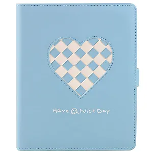 Фотоальбом Phoebe 256 Bag PU Heart Braid Blue - Фото 1