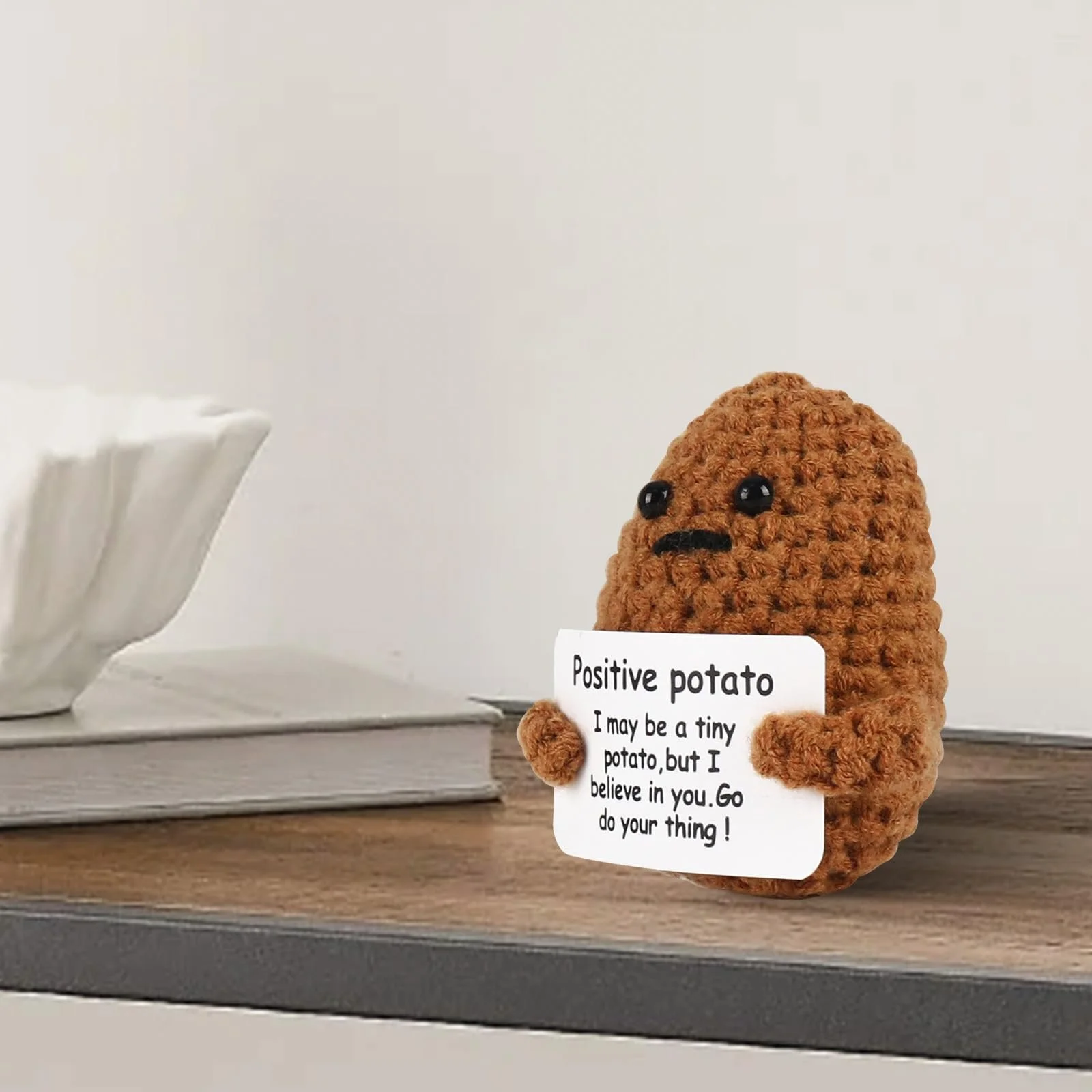 Игрушка Friedwohl Positive Potato Карманное Объятие плюшевая фигурка Картошка Коричневый, фото №3 Игрушка Friedwohl Positive Potato Карманное Объятие плюшевая фигурка Картошка Коричневый, фото №3