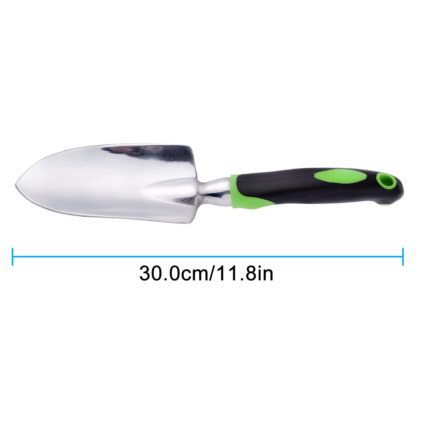 Лопатка садовая ручная, для пересадки, прополки, перемещения и разглаживания, копания и посадки, зеленая, фото №2