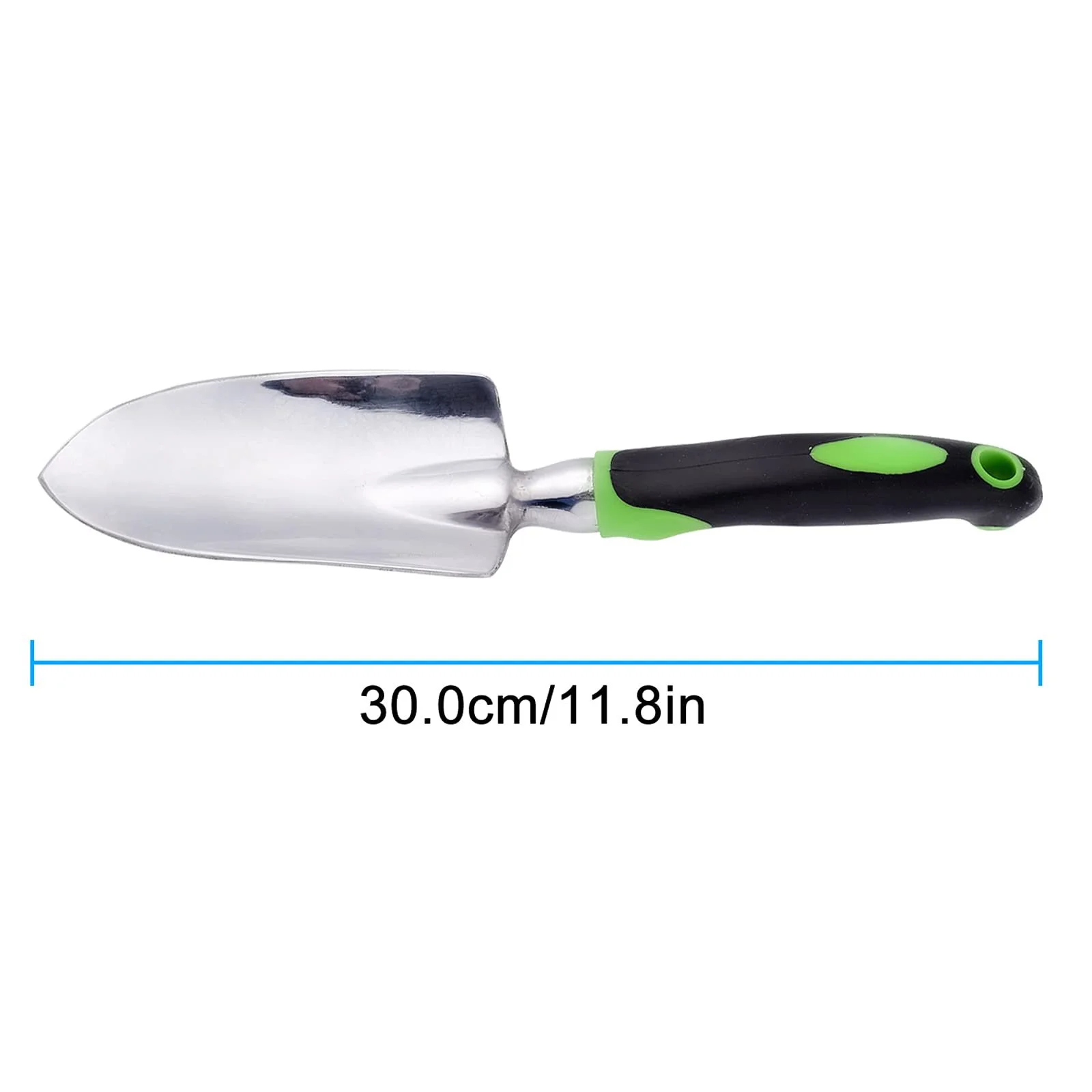 Лопатка садовая ручная, для пересадки, прополки, перемещения и разглаживания, копания и посадки, зеленая, фото №2