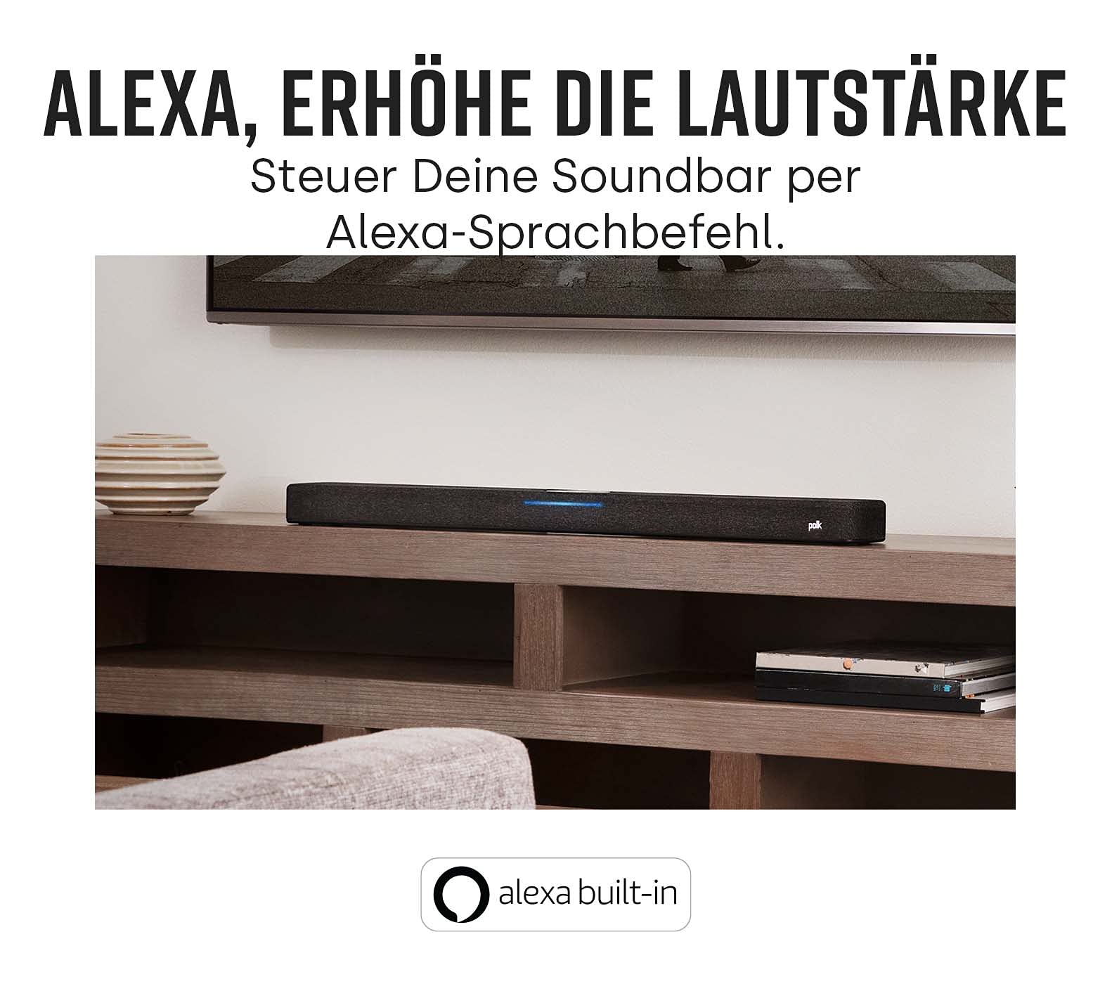 Soundbar Polk Audio React Home Cinema с встроенной Alexa DTS Dolby Digital WiFi Bluetooth HDMI ARC Оптический Вход, фото №3 Soundbar Polk Audio React Home Cinema с встроенной Alexa DTS Dolby Digital WiFi Bluetooth HDMI ARC Оптический Вход, фото №3