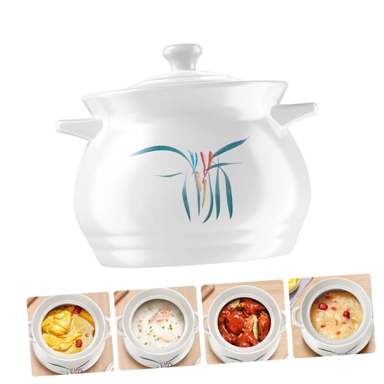 Каструля керамічна Multifunctional Slow Cooker Термостійка Антипригарна Різні кольори, фото №8 Каструля керамічна Multifunctional Slow Cooker Термостійка Антипригарна Різні кольори, фото №8