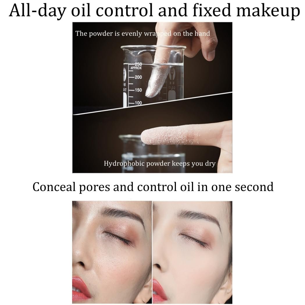 Пудра для лица Soelegant Matte корректирующая цвета, контролирующая жирный блеск, рассыпчатая. В комплекте с пуховкой, фото №6