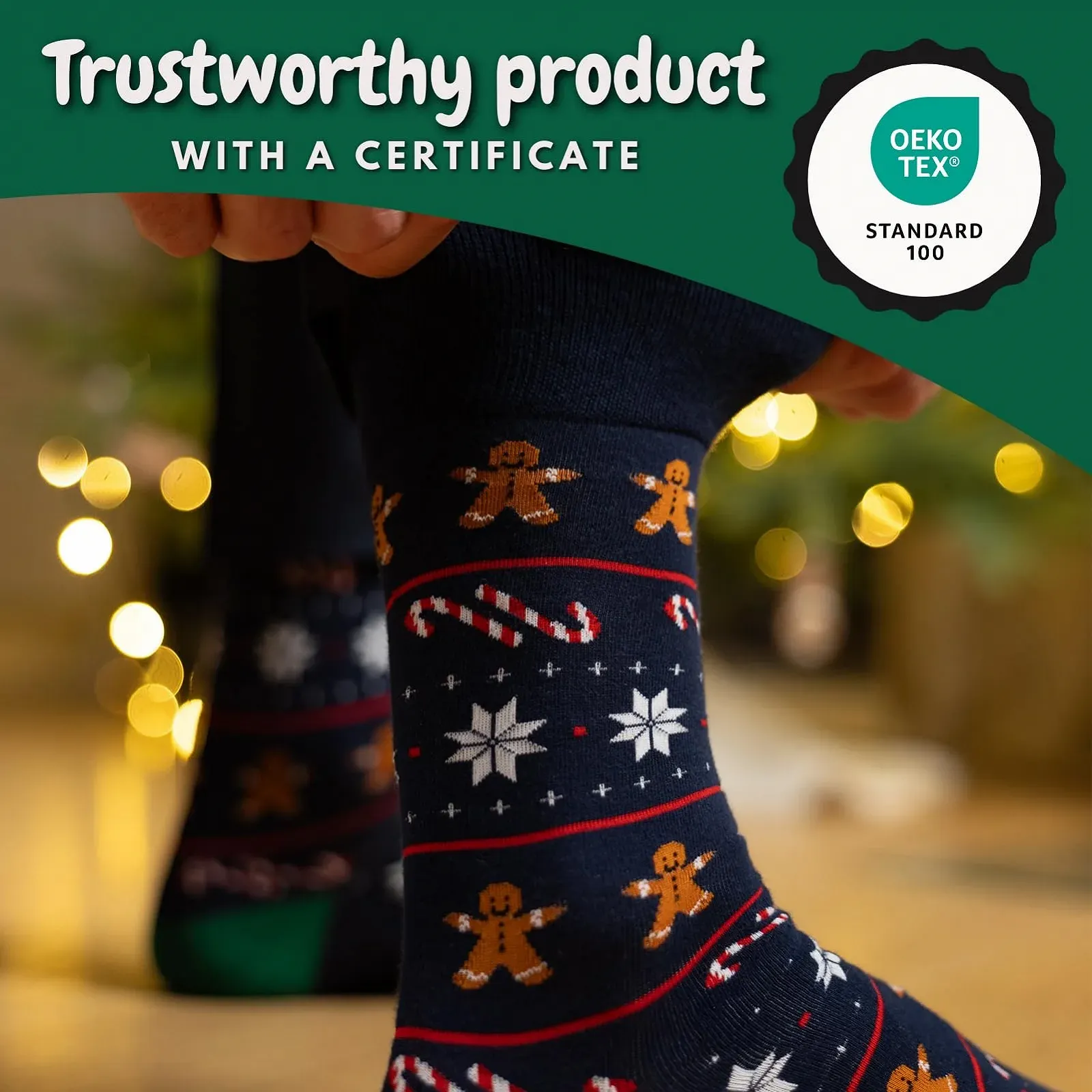 Різдвяні шкарпетки Soxo для жінок, фото №4