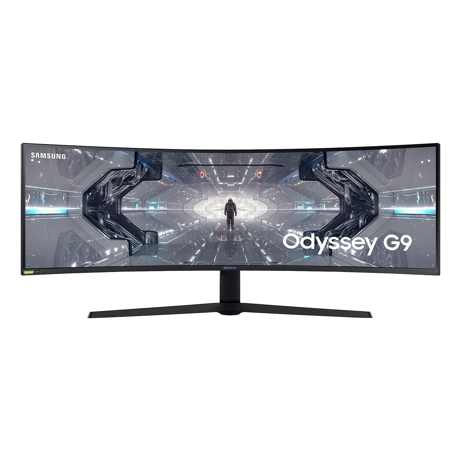 Монітор Samsung Odyssey G9 C49G94TSSP 49 дюймів VA Панель QLED Роздільна здатність DQHD AMD FreeSync Premium Pro G-Sync Сумісність Час відгуку 1 мс Кривизна 1000R Частота оновлення 240 Гц, фото №1