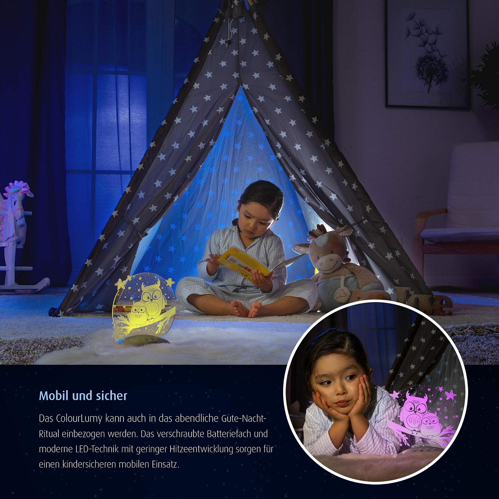 Ночник reer ColourLumy 52131 Акриловое стекло Изменение цвета Три уровня яркости Функция таймера Серый, фото №4 Ночник reer ColourLumy 52131 Акриловое стекло Изменение цвета Три уровня яркости Функция таймера Серый, фото №4