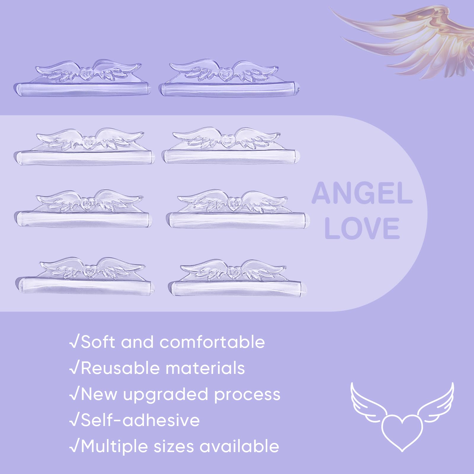 Підкладки Libeauty Eyelash Lifting Pads силіконові, набір 8 шт., 4 розміри, сильна адгезія, фото №4