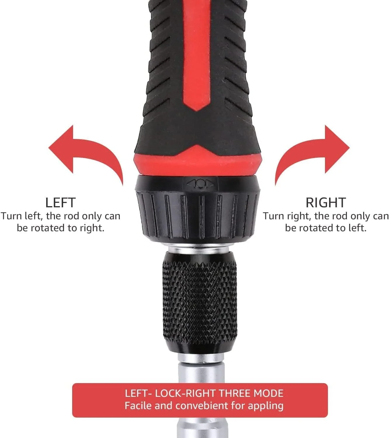 Набір викруток, гайкових ключів та магнітної тріскачки AmazonBasics 73 предмети, фото №4