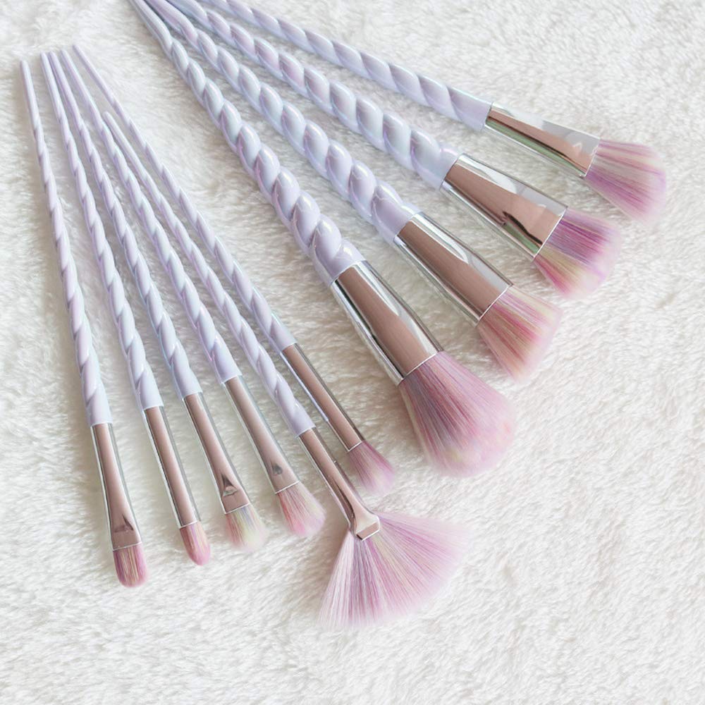 Набор кистей для макияжа Yang Xin Luxury Unicorn Series из шерсти для основы теней контурирования лица 10 шт., фото №4