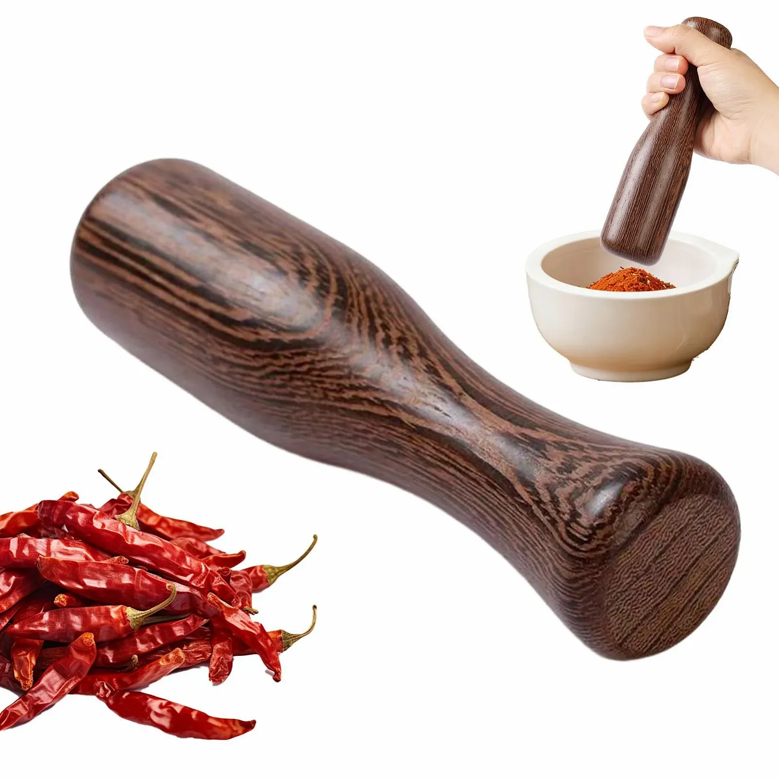 Толкушка для капусты и мяса дерево ручной нескользящая ручка, фото №9 Толкушка для капусты и мяса дерево ручной нескользящая ручка, фото №9