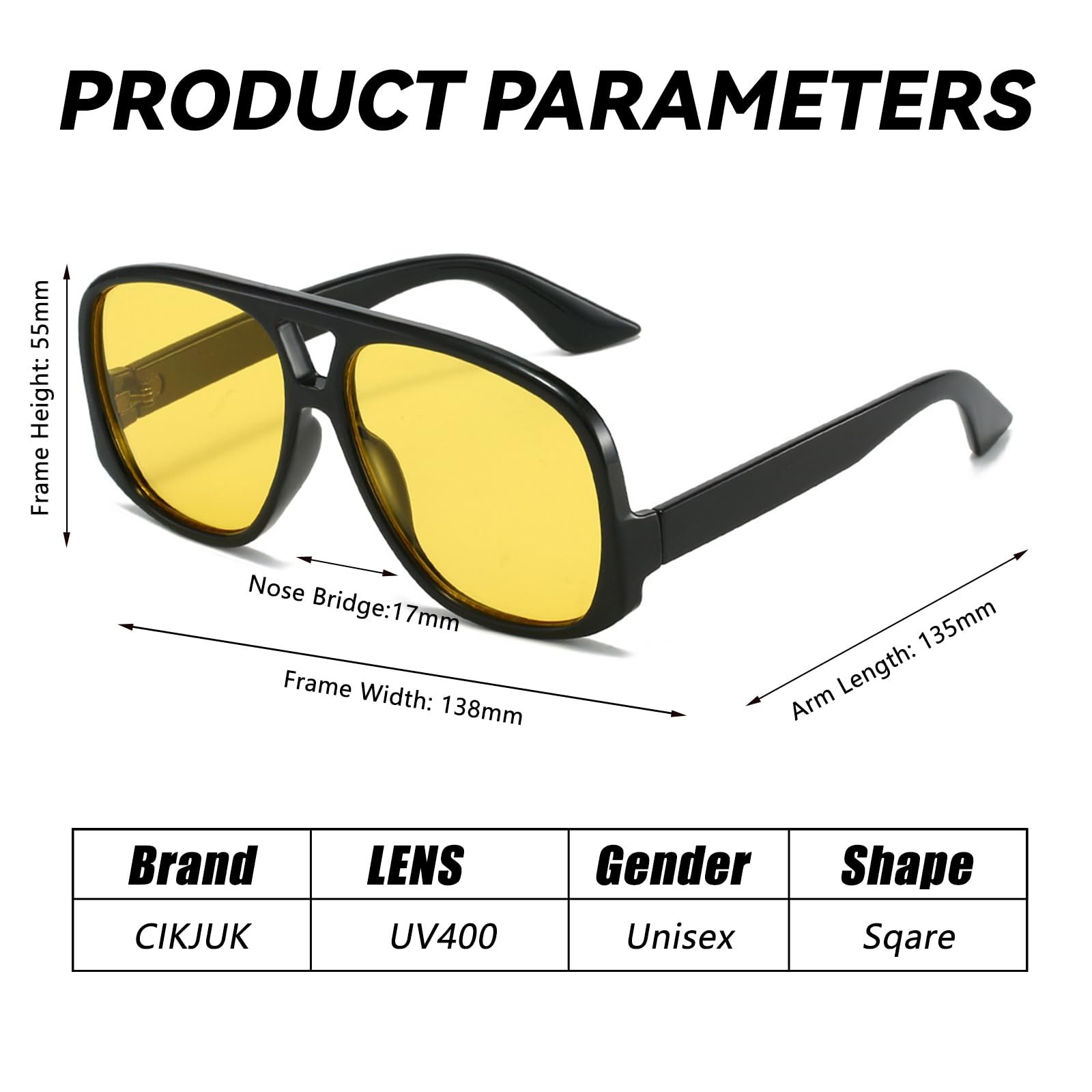Сонцезахисні окуляри Авіатор CIKJUK Ретро 70-х Вінтажні пілотські Великі, фото №7 Сонцезахисні окуляри Авіатор CIKJUK Ретро 70-х Вінтажні пілотські Великі, фото №7