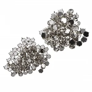 Заклепки Hohopeti Круглые, 600 шт, для рукоделия, блестящие, для одежды и аксессуаров, сплав - Фото 1