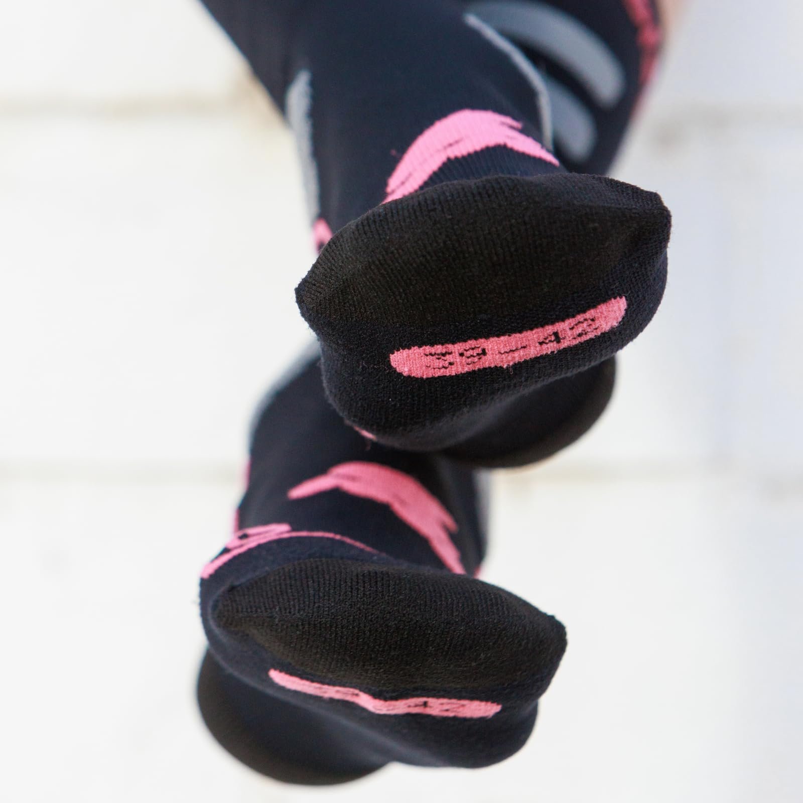 Носки Rollerblade High Performance для роликовых коньков, женские, спортивные носки для взрослых, унисекс, черный/коралловый, фото №3