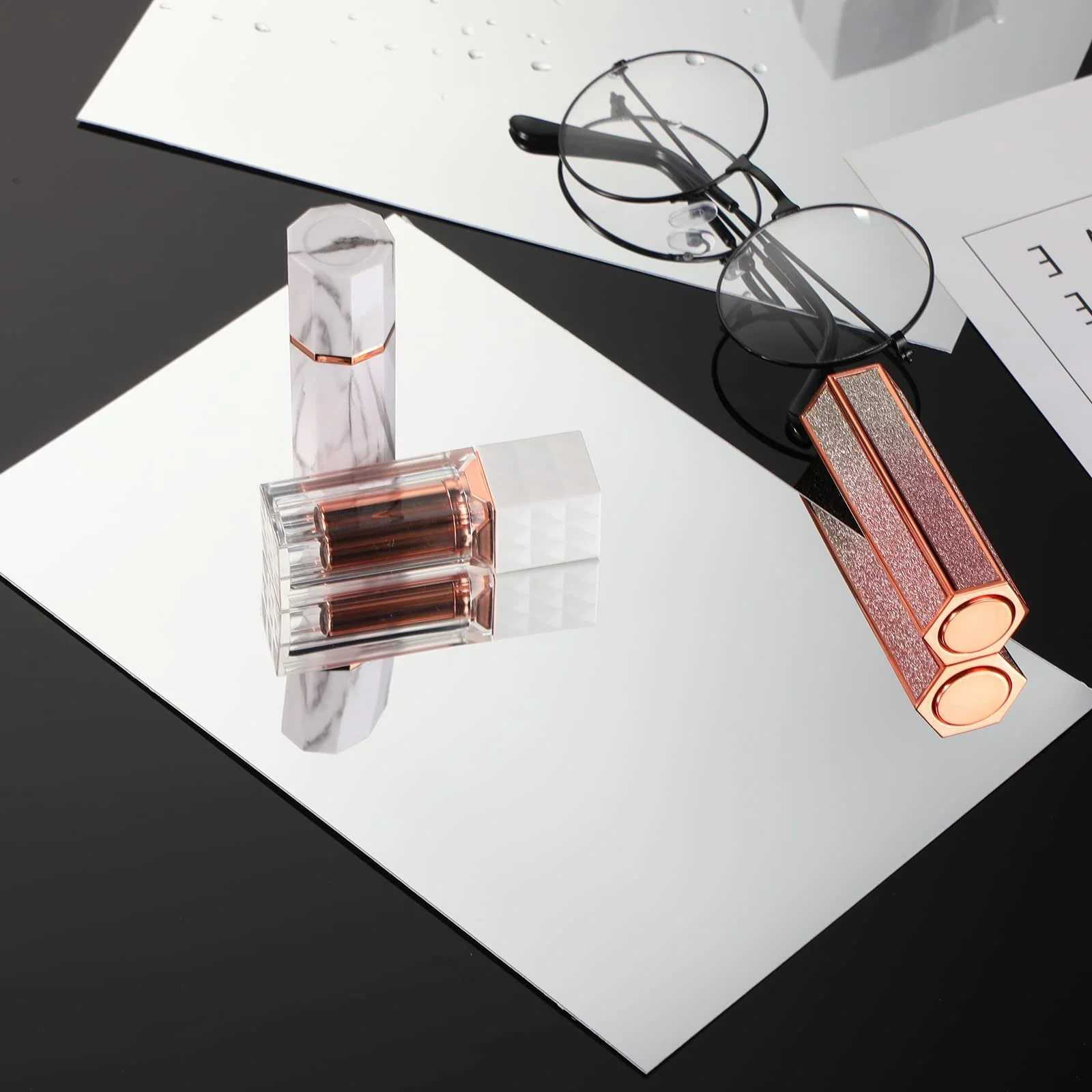 Зеркальные наклейки Outus 30 штук гибкие 15 x 10 см Серебристые, фото №5