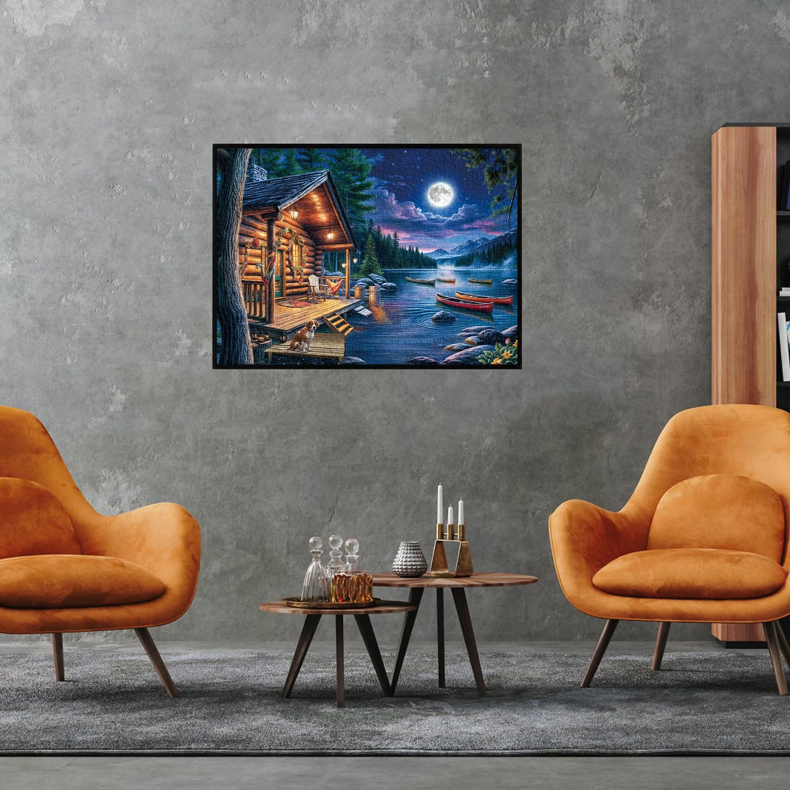 Пазл 1000 елементів Moonlight on the River 70 x 50 см, фото №7