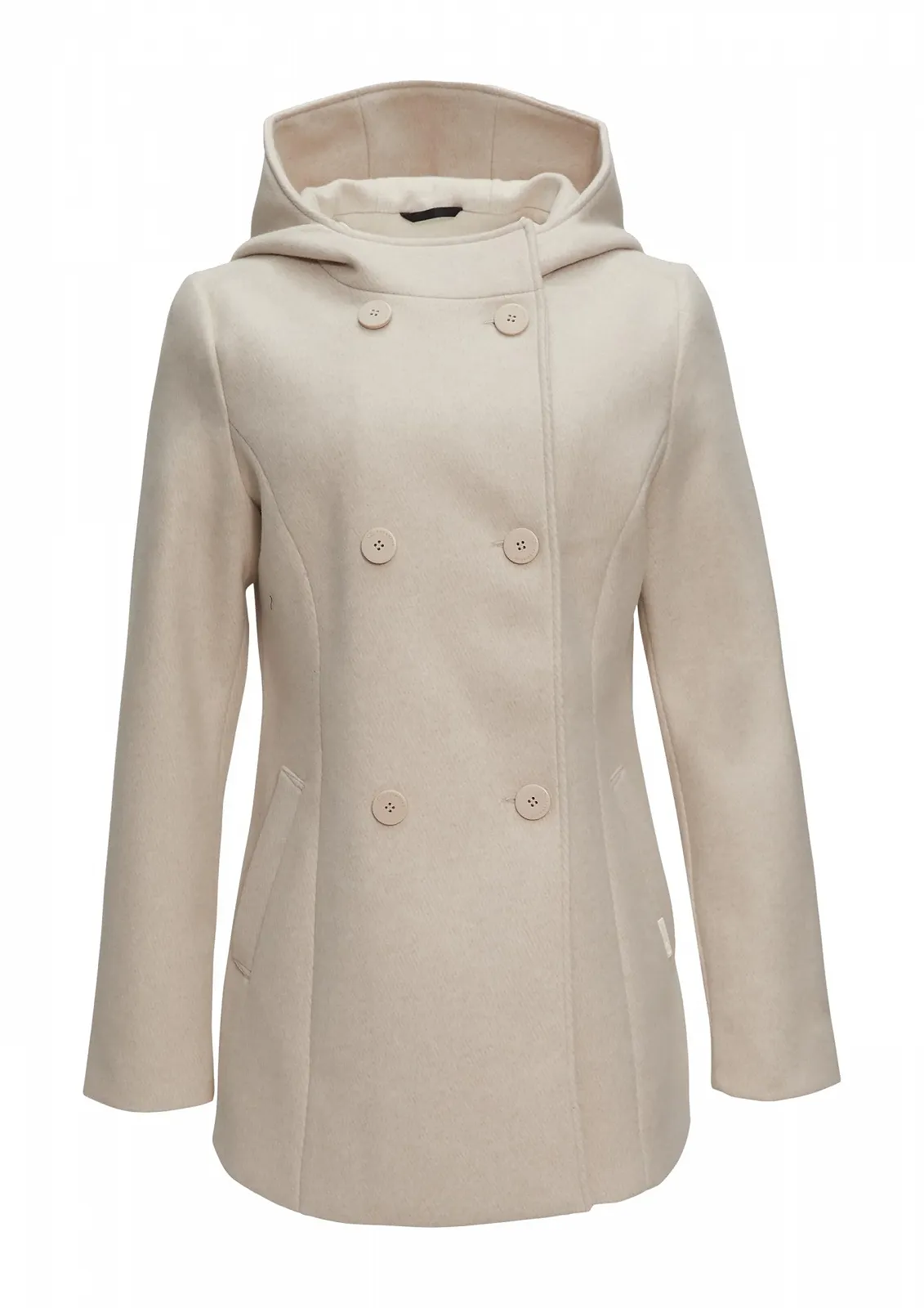 Куртка с капюшоном QS Шерстяной вид, фото №1 Куртка с капюшоном QS Шерстяной вид, фото №1