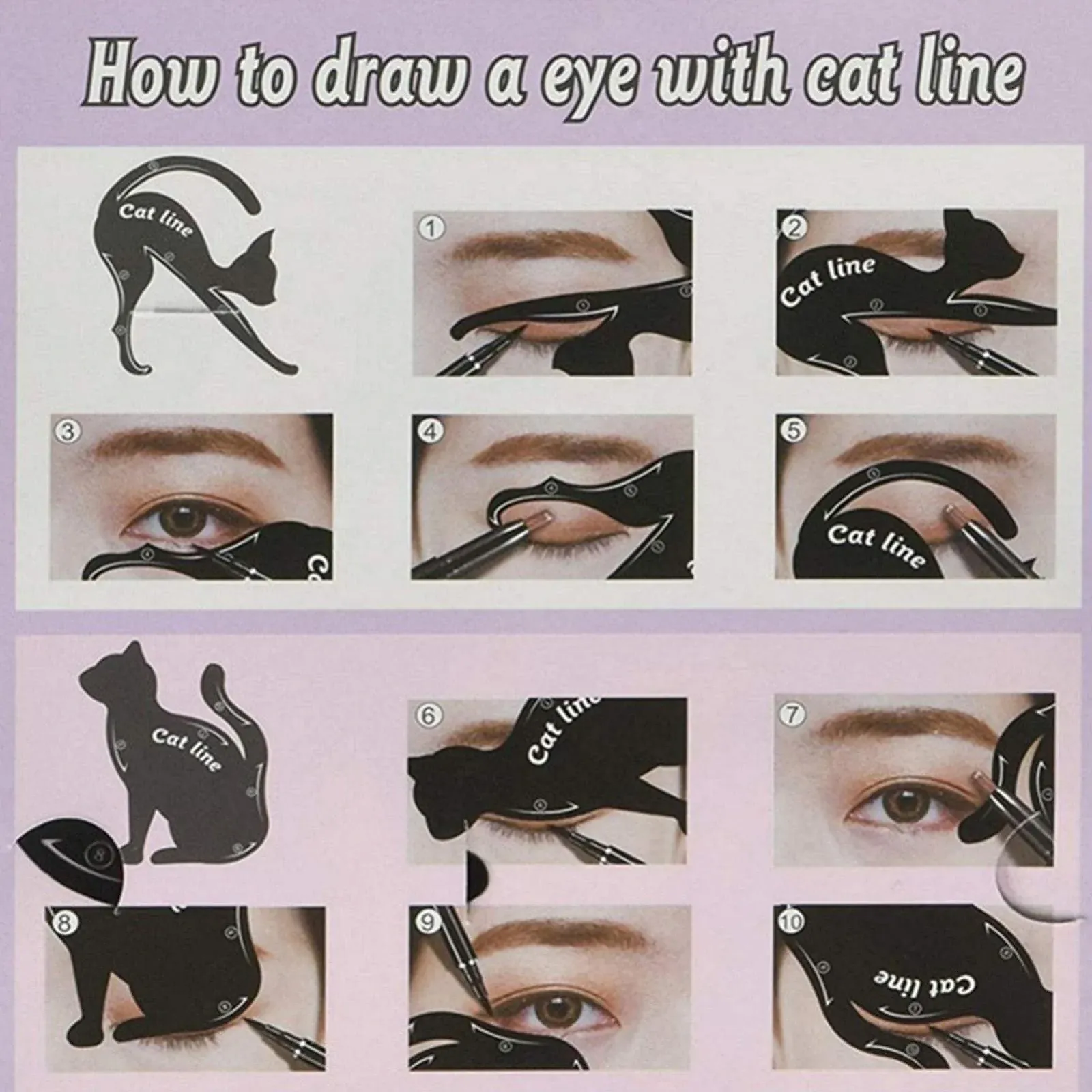 Трафарет для підводки очей Для котячих очей, фото №5