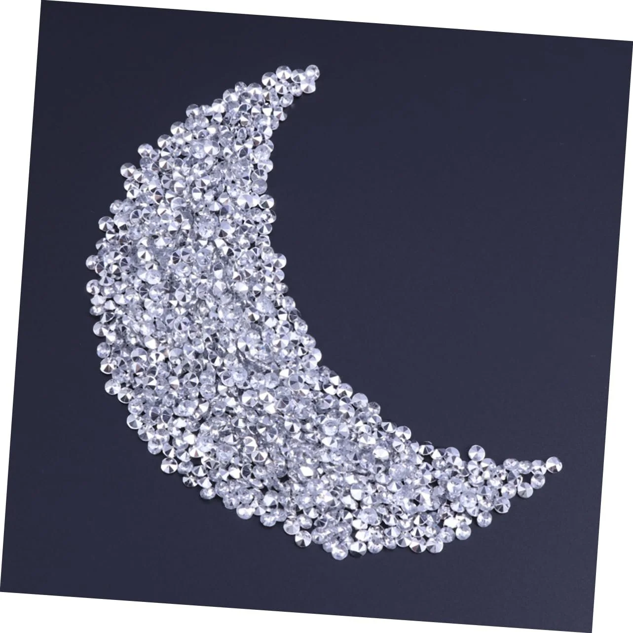 Стразы Акриловые Прозрачные 1000 шт Белый/Серебряный, фото №5