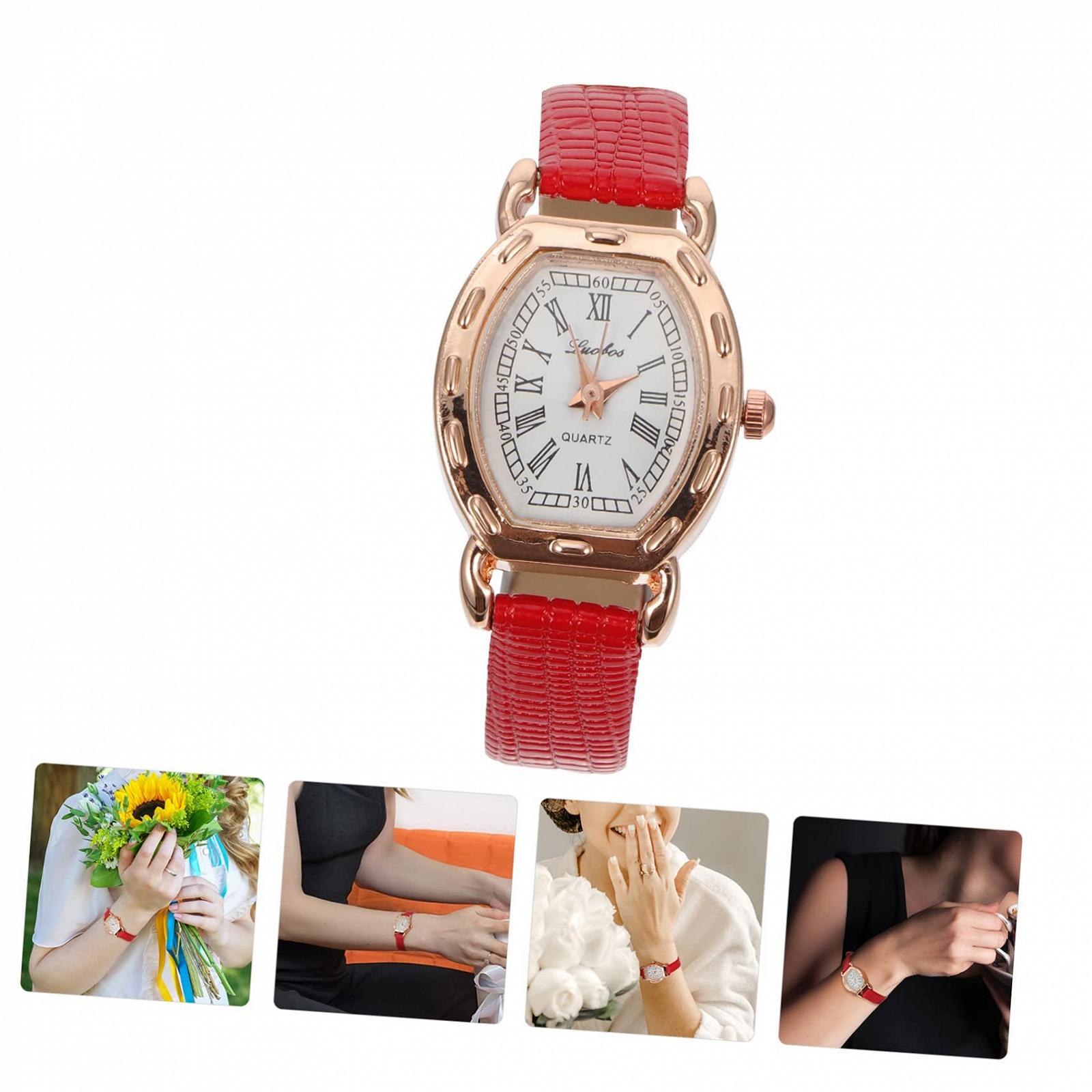 Жіночий годинник Прямокутний LIFKOME Вінтажний Кварцовий з римськими цифрами Чорний, фото №5