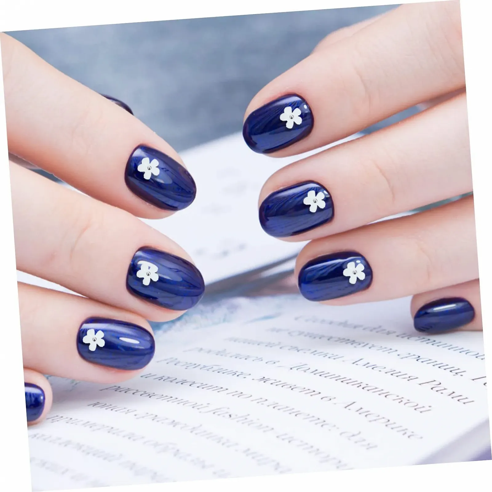 Украшения для ногтей Цветы 3D FRCOLOR 24 коробки Жемчуг Стальные шарики, фото №7