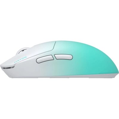 Мышка Hator Quasar 3 Ultima 8K Wireless/Bluetooth/USB White/Mint (HTM761), фото №4 Мышка Hator Quasar 3 Ultima 8K Wireless/Bluetooth/USB White/Mint (HTM761), фото №4