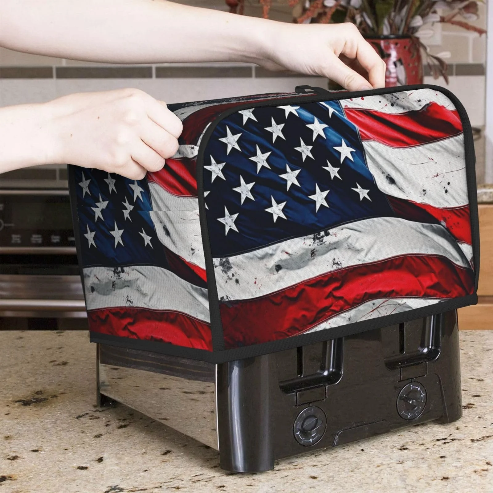 Чохол для тостера на 2 скибки з двома кишенями, фото №5 Чохол для тостера на 2 скибки з двома кишенями, фото №5